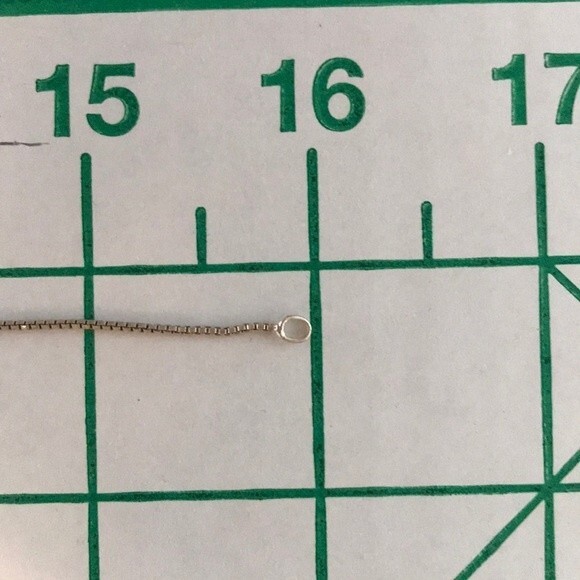 Sterling Silver Box Chain Rose Quartz Pink Heart Pendant Necklace 16 Inch - Picture 8 of 8